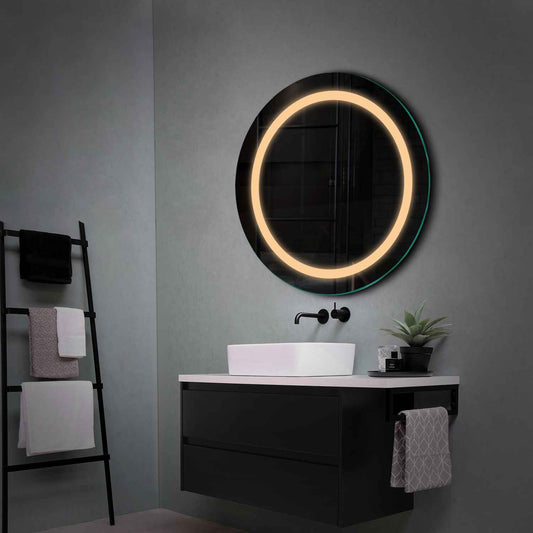Oglinda LED Rotunda, Fara functii, LED 3000K Cald - Gama Salono Model 1