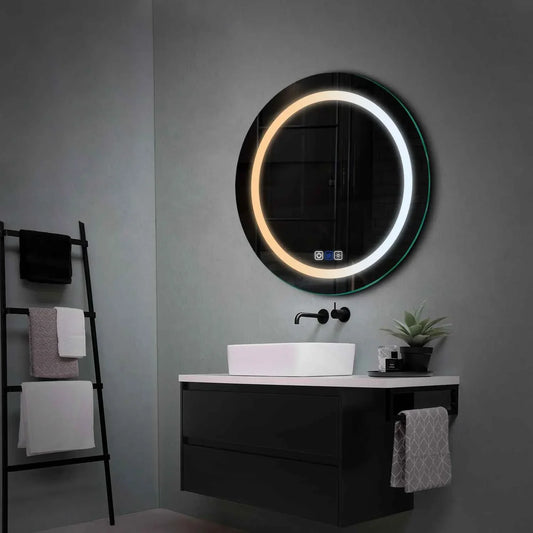 Oglinda LED Rotunda, Touch LED, Dimare, Dezaburire, LED Reglabil 3000K-6000K - Gama Salono Model 1