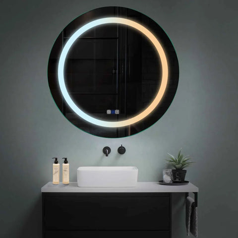Oglinda LED Rotunda, Touch LED, Dimare, Dezaburire, LED Reglabil 3000K-6000K - Gama Salono Model 1