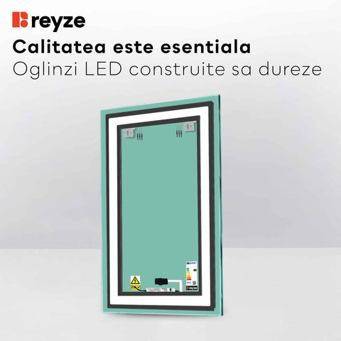 Oglinda LED Verticala, Touch LED, Dimare, LED 4000K Neutru - Gama Salono Model 1