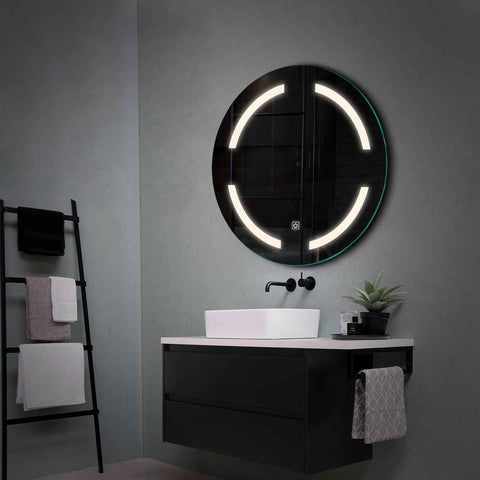Oglinda LED Rotunda, Touch LED, Dimare, LED 4000K Neutru - Gama Salono Model 2