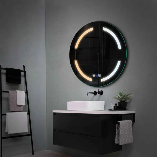Oglinda LED Rotunda, Touch LED, Dimare, Dezaburire, LED Reglabil 3000K-6000K - Gama Salono Model 2