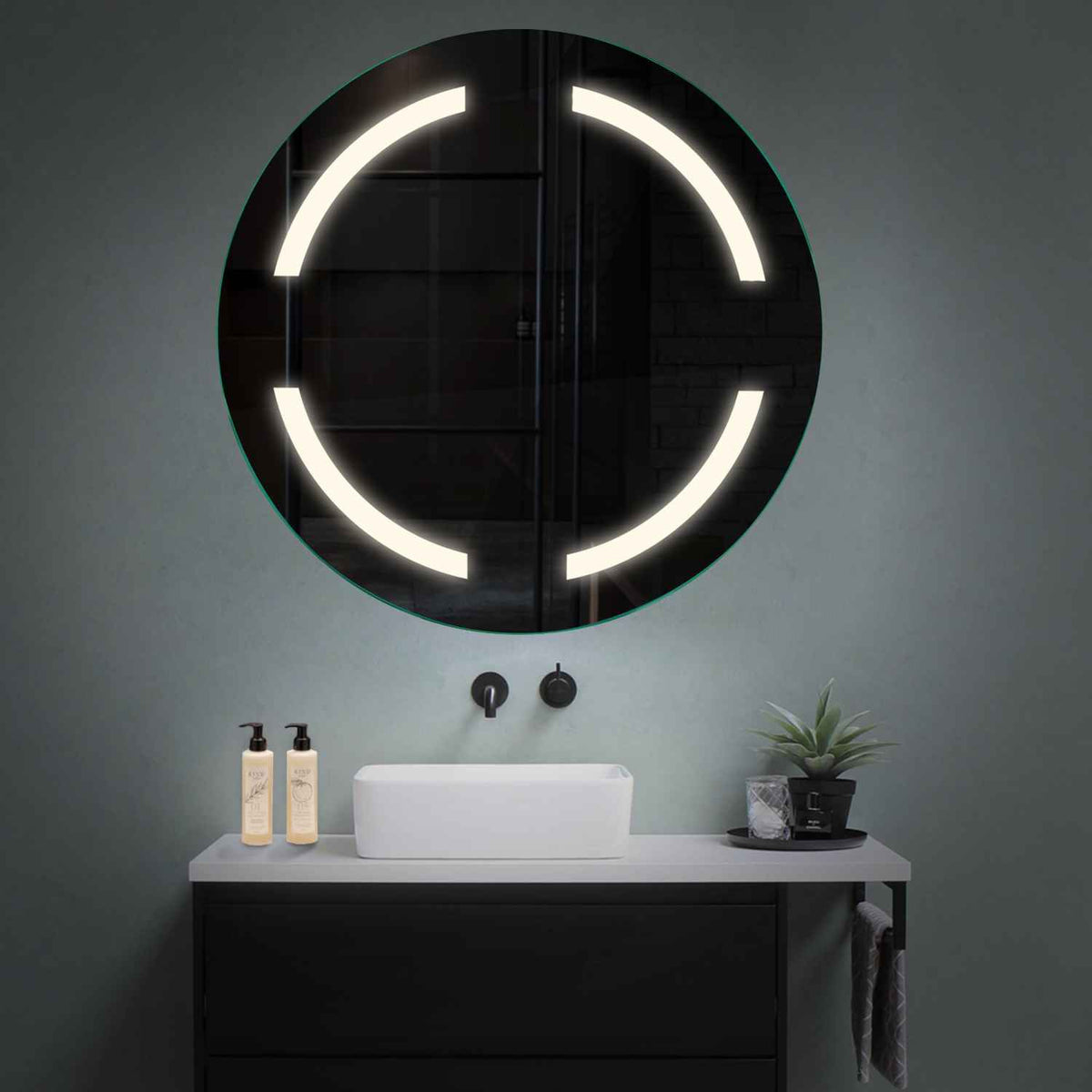 Oglinda LED Rotunda, Fara functii, LED 4000K Neutru - Gama Salono Model 2