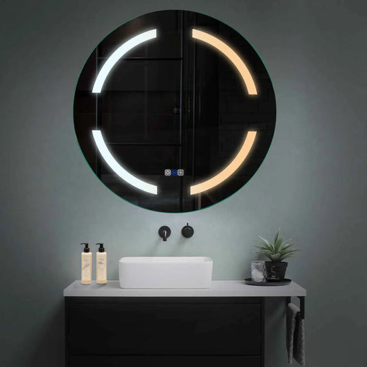 Oglinda LED Rotunda, Touch LED, Dimare, Dezaburire, LED Reglabil 3000K-6000K - Gama Salono Model 2