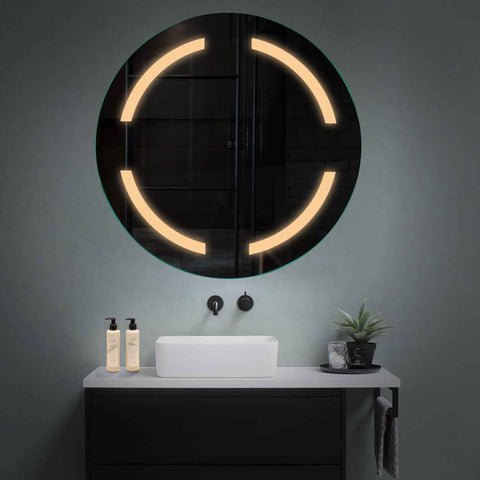 Oglinda LED Rotunda, Fara functii, LED 3000K Cald - Gama Salono Model 2