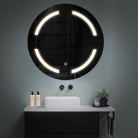 Oglinda LED Rotunda, Touch LED, Dimare, LED 4000K Neutru - Gama Salono Model 2