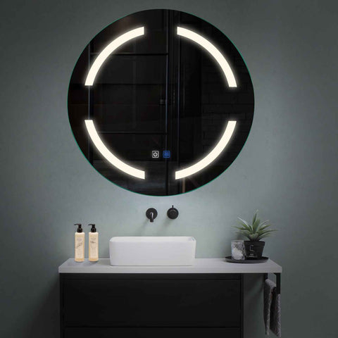 Oglinda LED Rotunda, Touch LED, Dimare, Dezaburire, LED 4000K Neutru - Gama Salono Model 2