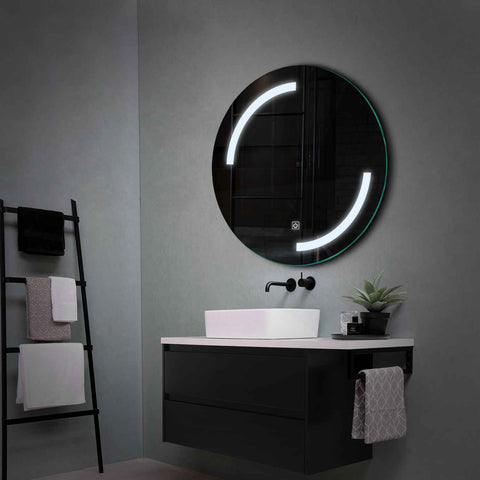 Oglinda LED Rotunda, Touch LED, Dimare, LED 6000K Rece - Gama Salono Model 3