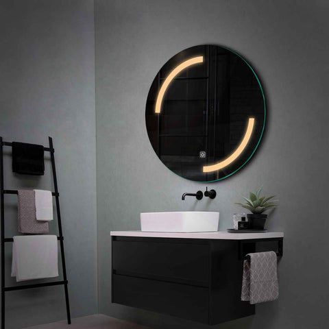 Oglinda LED Rotunda, Touch LED, Dimare, LED 3000K Cald - Gama Salono Model 3