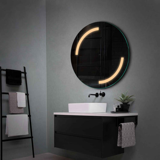 Oglinda LED Rotunda, Fara functii, LED 3000K Cald - Gama Salono Model 3