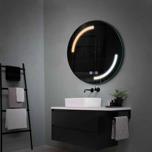 Oglinda LED Rotunda, Touch LED, Dimare, Dezaburire, LED Reglabil 3000K-6000K - Gama Salono Model 3