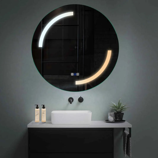Oglinda LED Rotunda, Touch LED, Dimare, Dezaburire, LED Reglabil 3000K-6000K - Gama Salono Model 3