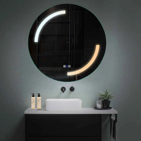 Oglinda LED Rotunda, Touch LED, Dimare, Dezaburire, LED Reglabil 3000K-6000K - Gama Salono Model 3