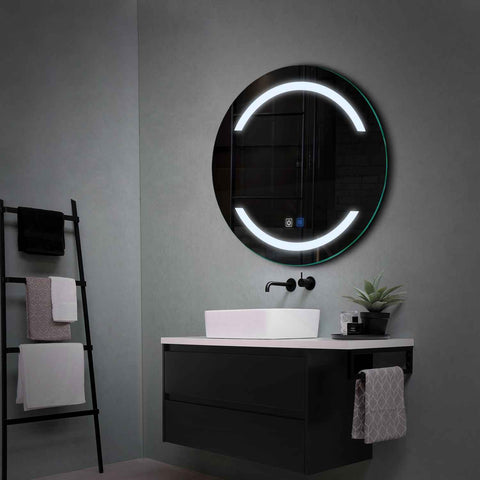 Oglinda LED Rotunda, Touch LED, Dimare, Dezaburire, LED 6000K Rece - Gama Salono Model 4
