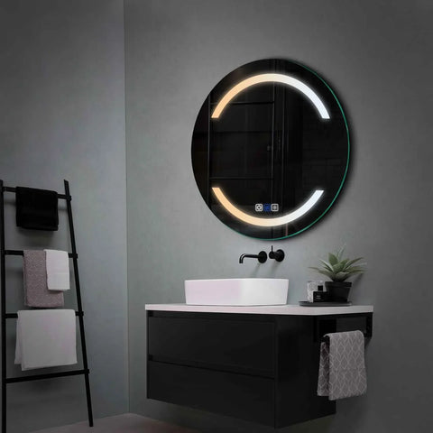 Oglinda LED Rotunda, Touch LED, Dimare, Dezaburire, LED Reglabil 3000K-6000K - Gama Salono Model 4
