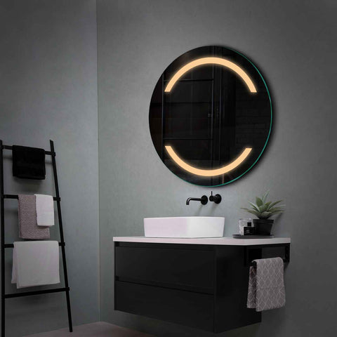 Oglinda LED Rotunda, Fara functii, LED 3000K Cald - Gama Salono Model 4