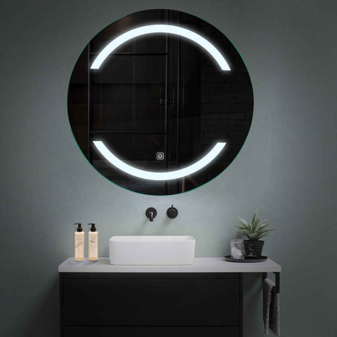 Oglinda LED Rotunda, Touch LED, Dimare, LED 6000K Rece - Gama Salono Model 4