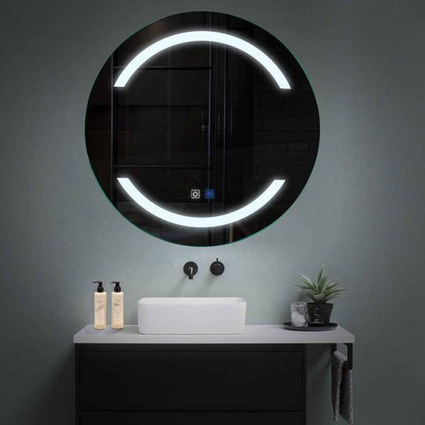 Oglinda LED Rotunda, Touch LED, Dimare, Dezaburire, LED 6000K Rece - Gama Salono Model 4