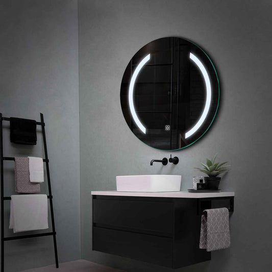 Oglinda LED Rotunda, Touch LED, Dimare, LED 6000K Rece - Gama Salono Model 5