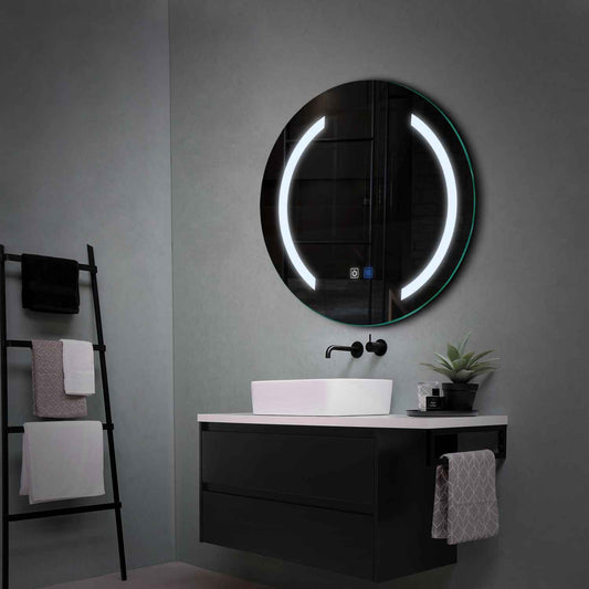 Oglinda LED Rotunda, Touch LED, Dimare, Dezaburire, LED 6000K Rece - Gama Salono Model 5