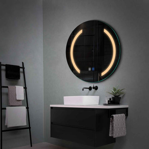 Oglinda LED Rotunda, Touch LED, Dimare, Dezaburire, LED 3000K Cald - Gama Salono Model 5