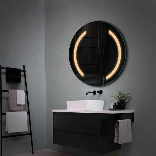 Oglinda LED Rotunda, Fara functii, LED 3000K Cald - Gama Salono Model 5