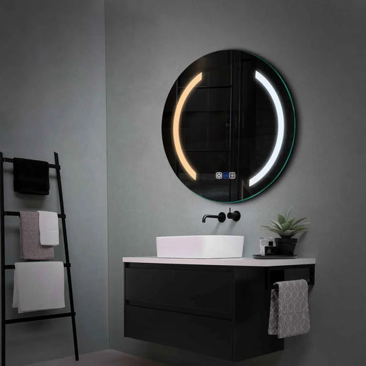 Oglinda LED Rotunda, Touch LED, Dimare, Dezaburire, LED Reglabil 3000K-6000K - Gama Salono Model 5