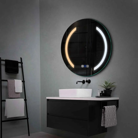 Oglinda LED Rotunda, Touch LED, Dimare, Dezaburire, LED Reglabil 3000K-6000K - Gama Salono Model 5