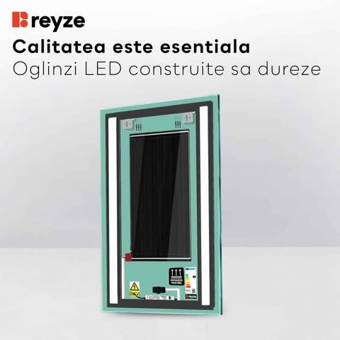 Oglinda LED Verticala, Touch LED, Dimare, Dezaburire, LED 3000K Cald - Gama Salono Model 8