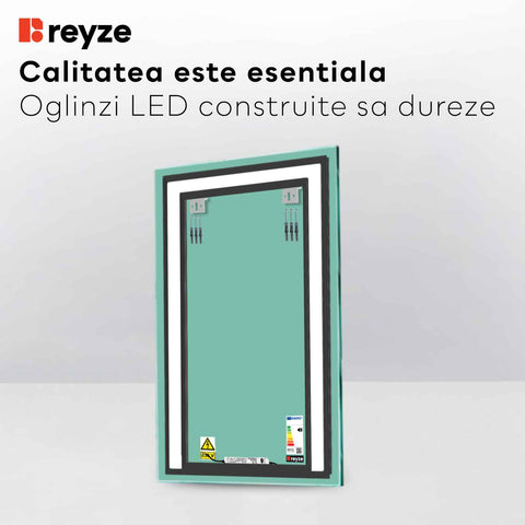 Oglinda LED Verticala, Fara functii, LED 6000K Rece - Gama Salono Model 6