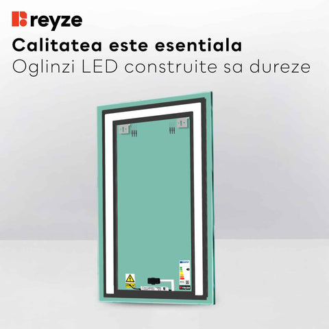 Oglinda LED Verticala, Touch LED, Dimare, LED 4000K Neutru - Gama Salono Model 6