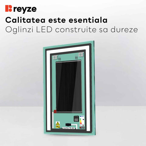 Oglinda LED Verticala, Touch LED, Dimare, Dezaburire, LED 6000K Rece - Gama Salono Model 6