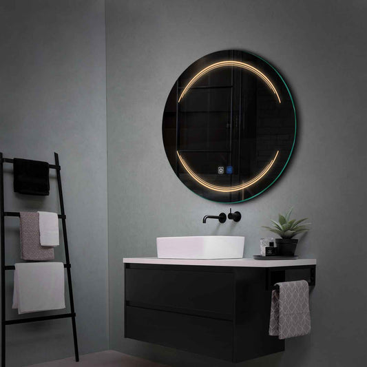 Oglinda LED Rotunda, Touch LED, Dimare, Dezaburire, LED 3000K Cald - Gama Salono Model 7