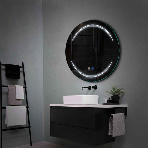 Oglinda LED Rotunda, Touch LED, Dimare, Dezaburire, LED 6000K Rece - Gama Salono Model 7