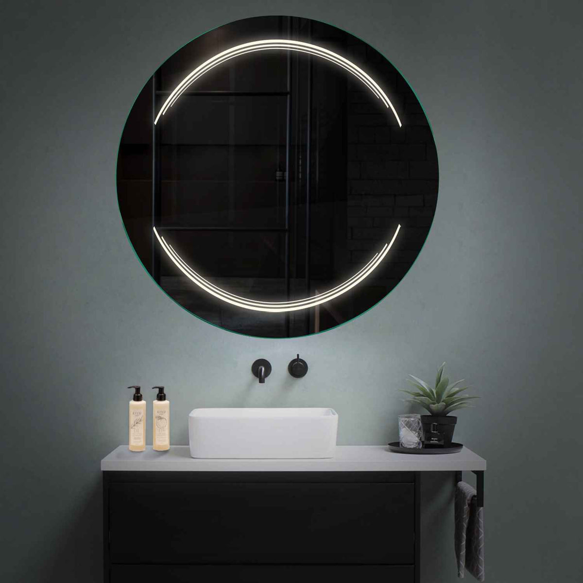 Oglinda LED Rotunda, Fara functii, LED 4000K Neutru - Gama Salono Model 7