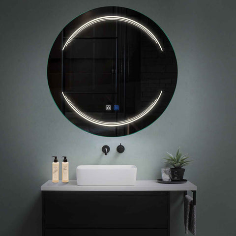 Oglinda LED Rotunda, Touch LED, Dimare, Dezaburire, LED 4000K Neutru - Gama Salono Model 7