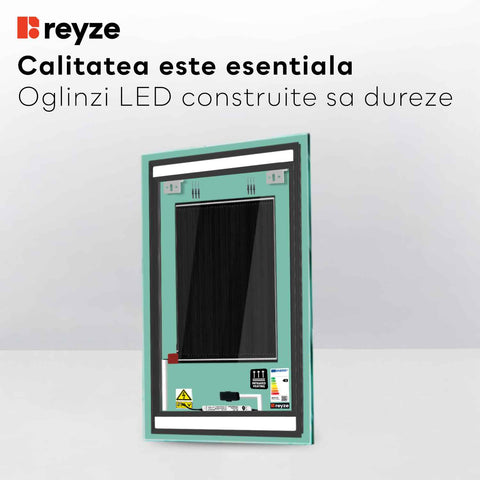 Oglinda LED Verticala, Touch LED, Dimare, Dezaburire, LED 3000K Cald - Gama Salono Model 7