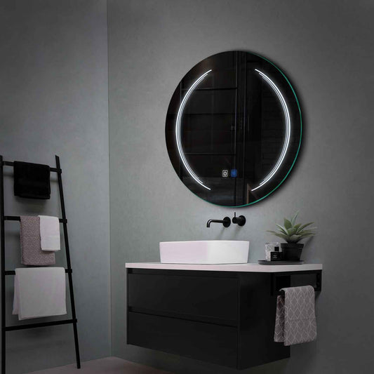 Oglinda LED Rotunda, Touch LED, Dimare, Dezaburire, LED 6000K Rece - Gama Salono Model 8