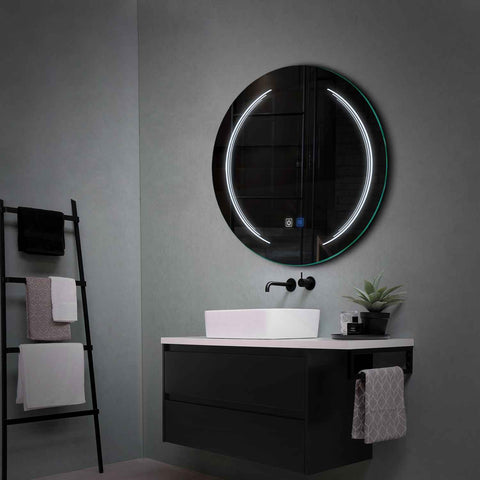 Oglinda LED Rotunda, Touch LED, Dimare, Dezaburire, LED 6000K Rece - Gama Salono Model 8