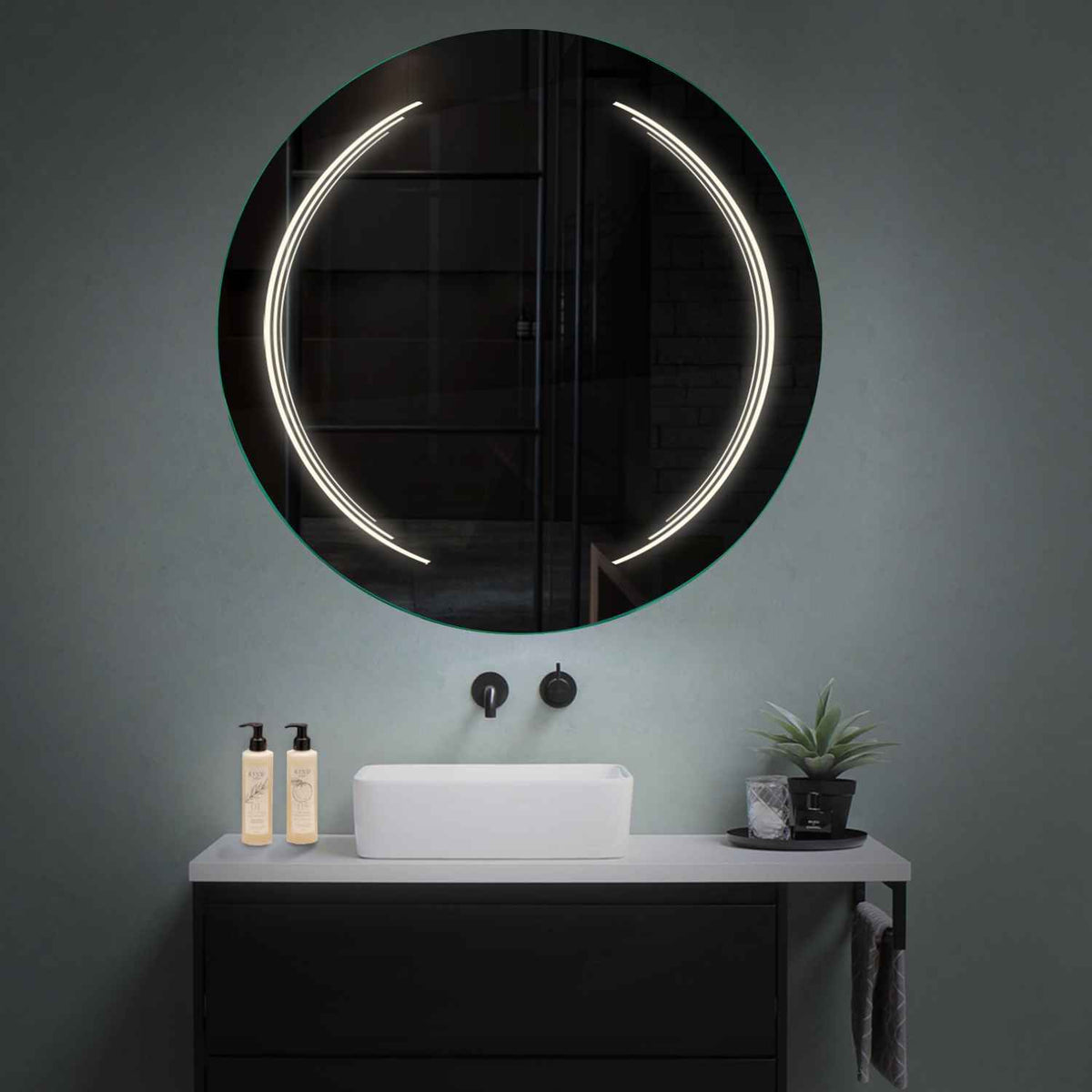 Oglinda LED Rotunda, Fara functii, LED 4000K Neutru - Gama Salono Model 8