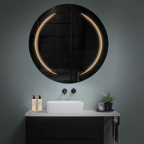 Oglinda LED Rotunda, Fara functii, LED 3000K Cald - Gama Salono Model 8