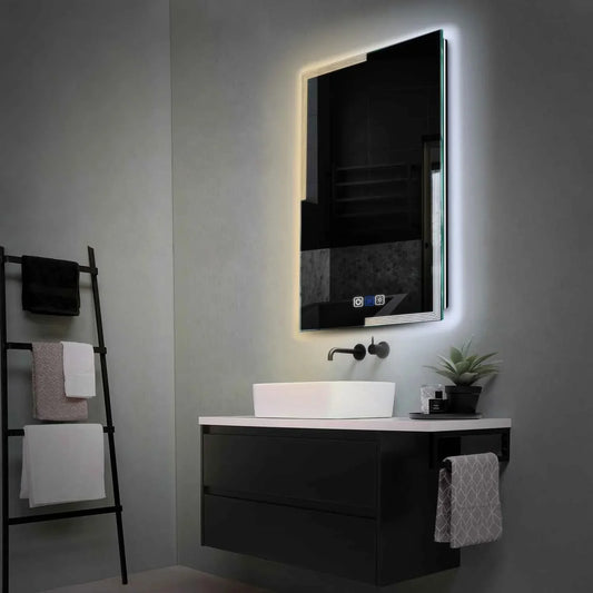 Oglinda LED Verticala, Touch LED, Dimare, Dezaburire, LED Reglabil 3000K-6000K - Gama Edge Model 2