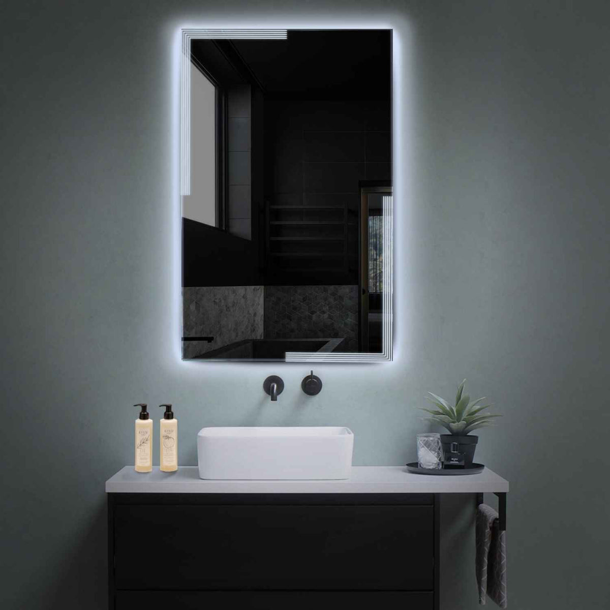 Oglinda LED Verticala, Fara functii, LED 6000K Rece - Gama Edge Model 2