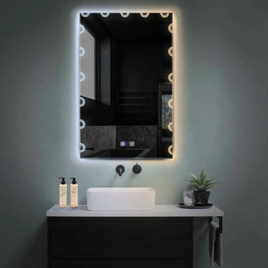 Oglinda LED Verticala, Touch LED, Dimare, Dezaburire, LED Reglabil 3000K-6000K - Gama Edge Model 4