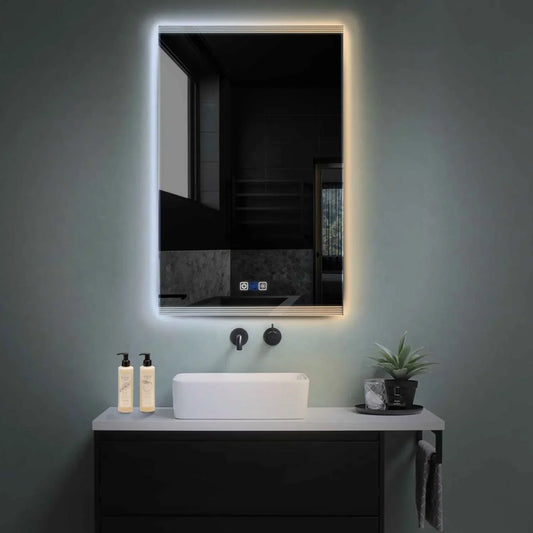 Oglinda LED Verticala, Touch LED, Dimare, Dezaburire, LED Reglabil 3000K-6000K - Gama Edge Model 8