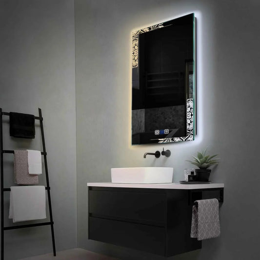 Oglinda LED Verticala, Touch LED, Dimare, Dezaburire, LED Reglabil 3000K-6000K - Gama Good Vibes Model 4