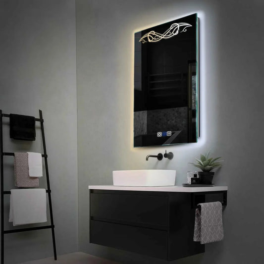 Oglinda LED Verticala, Touch LED, Dimare, Dezaburire, LED Reglabil 3000K-6000K - Gama Good Vibes Model 6