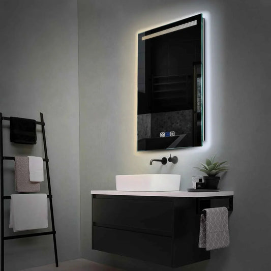Oglinda LED Verticala, Touch LED, Dimare, Dezaburire, LED Reglabil 3000K-6000K - Gama Minimal Model 5
