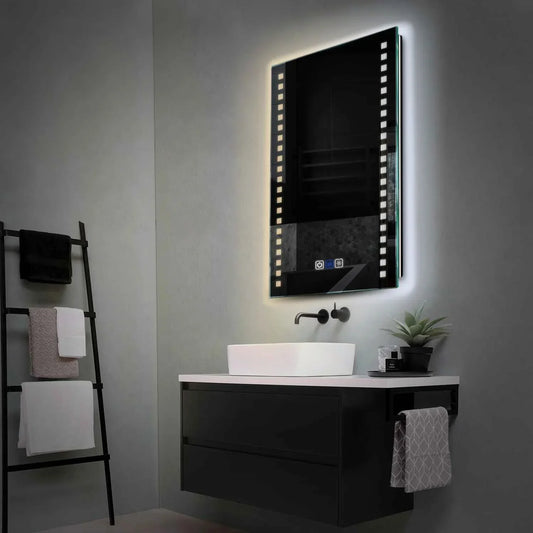 Oglinda LED Verticala, Touch LED, Dimare, Dezaburire, LED Reglabil 3000K-6000K - Gama Minimal Model 6