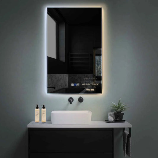 Oglinda LED Verticala, Touch LED, Dimare, Dezaburire, LED Reglabil 3000K-6000K - Gama Motivated Model 4